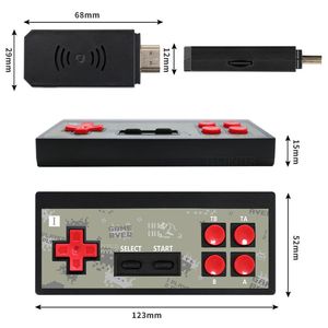 Y2S Game Console Set Mini HD Wireless Double Person Play Play Games Host Host HD TV Sortie comprend 1800 plus jeux avec 2 contrôleurs de jeu DHL Fast