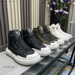 Y3 -schoen voor man Hoge kwaliteit Cowhide Men Sneakers Platform Leather Women High Top Running Tennis Zipper Decoration Sports Yamamoto schoenen