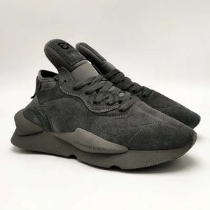 Y3 chaussures de course baskets unisexe 2024 nouveau noir guerrier plate-forme hommes en cours d'exécution en cuir femmes décontracté Couple peau de vache chaussures de tennis