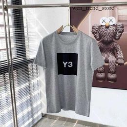 Y3 T-shirt 23SS surdimensionné à manches courtes T-shirt Designer Tshirt Sweatshirt imprimé rond Tee Tee Coton Coton Tshirts Fashion Polos Top Pullover Shirts Y3 Short 197