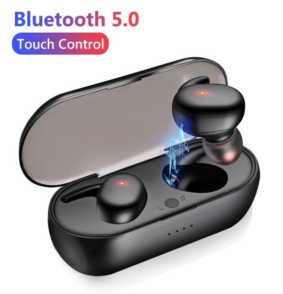 Y30 TWS Bluetooth 50 Auriculares Inalámbricos Reducción de ruido de inear Aurictos estéreo para el juego telefónico Llame a los auriculares deportivos con carga 6444086