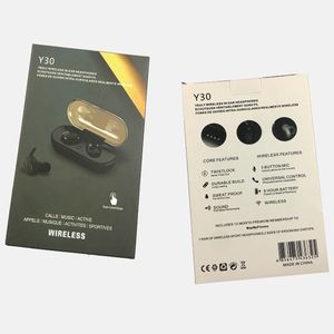 Y30 TWS sans fil Blutooth 5.0 écouteurs antibruit casque HiFi 3D stéréo son musique écouteurs intra-auriculaires pour Android IOS