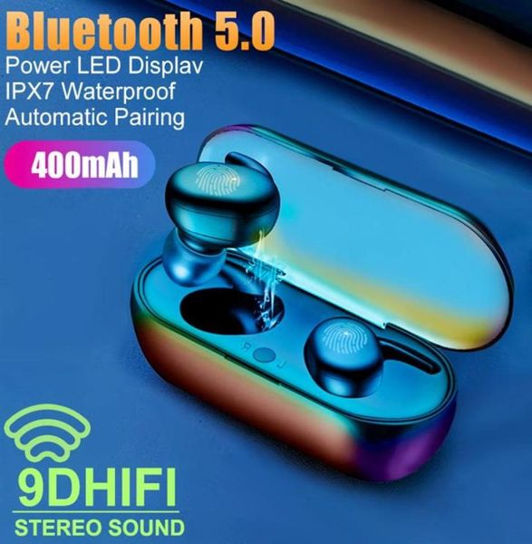Y30 sans fil TWS Sport casques écouteurs tactile Bluetooth 50 écouteurs HiFi étanche avec Microphone pour iPhone Samsung Xiaomi33078655204