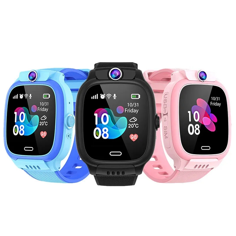 Y31 Smart Watch voor kinderen Sim-kaart Videogesprek Voicechat Waterdicht SOS GPS LBS WIFI Positionering Camera Wekker Smart Watch Jongens Meisjes voor IOS Android
