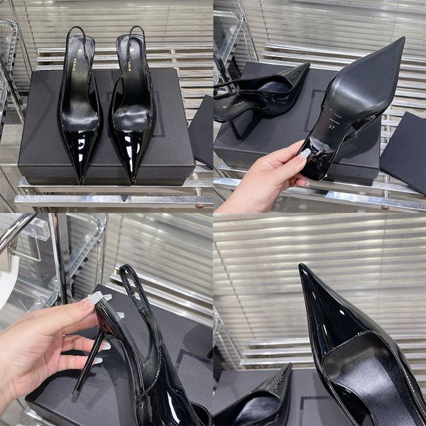 Y5L Designer Femme High Heels 10.5 Richer des sandales robe talons High Career Show Chaussures Designer Chaussures Black Luxury Wedding Talon Bott Box Taille 35-41