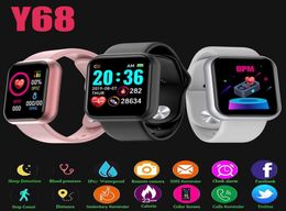 Y68 D20 Smart Bracelet Bluetooth polsbandjes armbanden bloeddruk hartslagmonitor stappenteller cardio waterdichte sport horloges 3144235