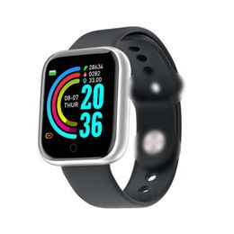 Bracelet inteligente Y68 D20 1.44 pulgadas Velocidad de pantalla de color de color de alto brillo, presión arterial, ejercicio de oxígeno de sangre escalonada Smartwatch