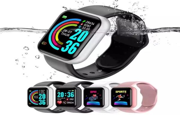 Y68 Smart Watches TLSR8232 Chip Ip67 Smartwatch Smartwatch 144 pulgadas Pantalla táctil Película inteligente Reloj D20 D20S9813383