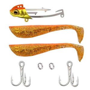 Y8AE Zachte Kunstaas Simulatie Vis Aas met Hard Metalen Jig Haak voor Forel Bass Zalm Entertainment Vissen Supplies269r