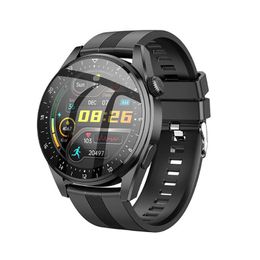 Y9 Smart Watch Bluetooth-oproep 1 32 Inch 360 360 Resolutie 3 5D Touchscreen IP68 Waterdichte hartslagmeter Sporthorloge