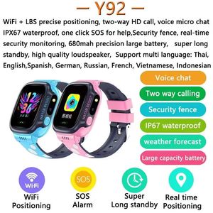 Y92 montres intelligentes pour enfants téléphone intelligent avec profondeur de positionnement WIFI étanche pour les enfants