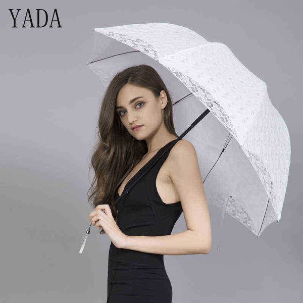 Yada Design Blanc Désherbage Parapluie Pliable Pluvieux Anti Pluie Soleil Décoration Mariée Paraguay Dentelle Broderie YD007 J220722