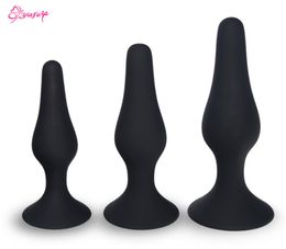 Yafei Silicone Butt Plug Suction Cup Gladde anale plug waterdichte anale dildo anaal speelgoed voor beginners sex speelgoed voor mannen gay s m l y181108623566