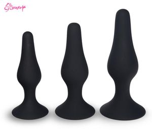Yafei Silicone Butt Plug Aspiration Couchon anal lisse anal étanché