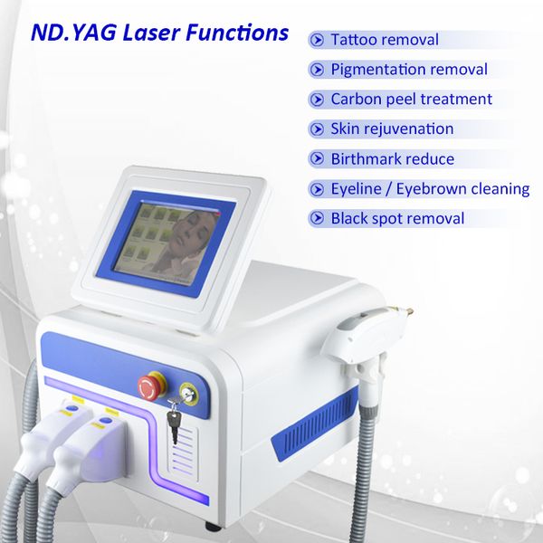 Equipo de belleza láser yag láser ipl para depilación, eliminación de tatuajes, rejuvenecimiento de la piel con cáscara de carbono Estándares de EE. UU. Envío gratuito con servicio puerta a puerta