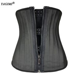 YAGIMI 25 Steel Bone Taille Trainer Maag Afslanken Riem Modellering Bandjes Corset Latex Taille Cincher Body Shaper Fajas Shapers 220307