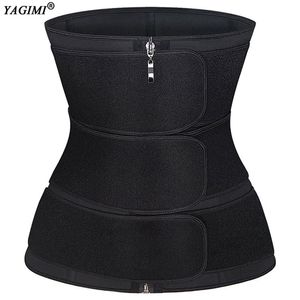 YAGIMI Neopreen Taille Trainer Nieuwe 3 Riem Zweet Riem Sauna Body Shaper Corset Afslanken Shapewear Curve Shaper Trimmer Skims 201222