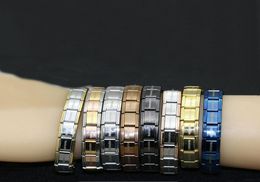 Yahan nominación joyería estilo popular pulsera de acero inoxidable letra y brazalete de moda elástico para todos usan joyería 4969497