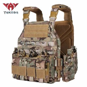 YAKEDA 1000D Nylon Plaat Tactisch Vest Outdoor Jacht Beschermend Verstelbare Molle Vest voor Airsoft Combat Accessoires 240110