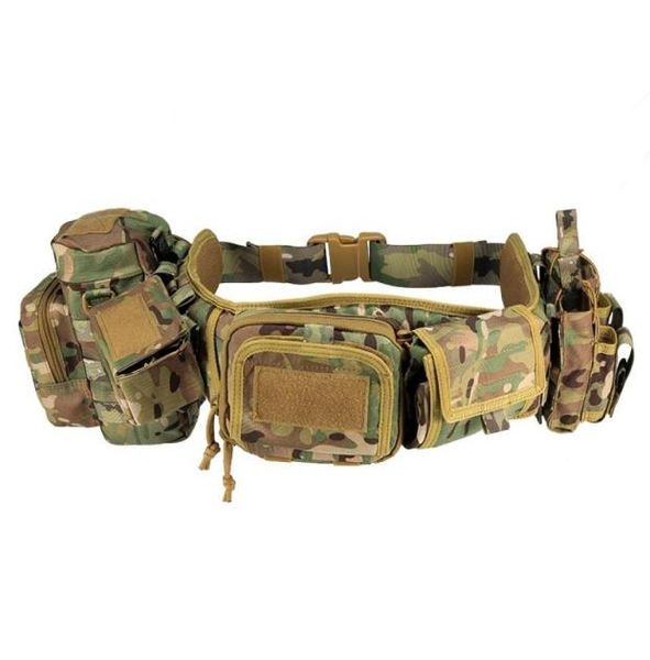 Cinturones de patrulla acolchados de sikonda bolsas de cintura de cintura de cazas tácticas tácticas molle1392546
