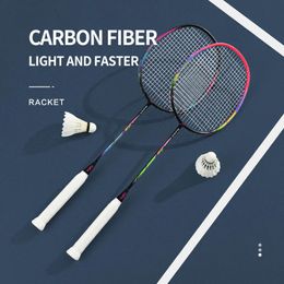 YaKs marque 4UG4 raquette de badminton toute fibre de carbone raquette de badminton 675mm haute qualité 24-26 livres raquette de badminton adulte 240122