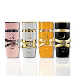 Yala 2024 Nouveau parfum de Lattafa 100ml BADEE AL OUD MENS ET FEMMES EAU DE TORCETTE 3.4oz d'odeur durable EDP Perfume neutre