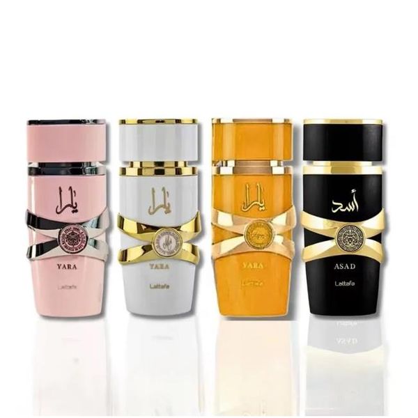 Yala 2024 NUEVO LATTAFA Perfume 100ml Badee al o oud eau de toilette de hombres y mujeres 3.4oz olor duradero edp perfume neutral medio este árabe rosa colonia spray