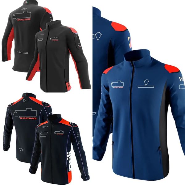 Moto Team 2023 chaqueta con cremallera completa para carreras de Motocross chaqueta a prueba de viento motociclismo Otoño Invierno chaqueta con funda suave a la moda para hombres