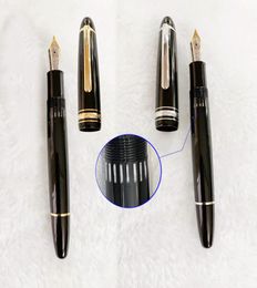 Yamalang 149 Fountain Black Fountain Pen Visual Visual Hollowed Design Write Ink Fountain Pens with Series Number Stationery School Offi1251290