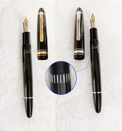 Yamalang 149 Black Resin Fountain Pen Visual Hollowed Design Write Ink Fountain Pennen met Series Number Stationery School Offi1860602