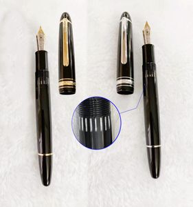 YAMALANG 149 stylo plume en résine noire design visuel évidé écrire des stylos plume à encre avec numéro de série papeterie école offi1821803