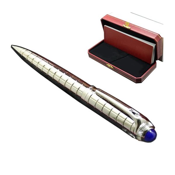 YAMLANG 5a haute qualité argent noir stylo à bille excellente papeterie de bureau fournitures mode écrire recharge stylos pour anniversaire 238u