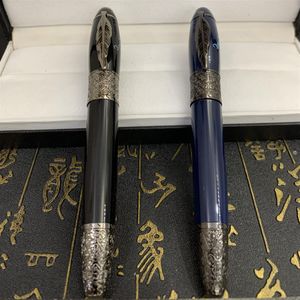 YAMLANG Grand stylo de luxe Écrivain Daniel-Defoe Collector Vin rouge Noir Bleu Blanc Classique Stylos plume Luxury-pen284n
