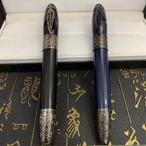 YAMLANG Grand stylo de luxe Écrivain Daniel-Defoe Collector Vin rouge Noir Bleu Blanc Classique Stylos plume Luxury-pen304m