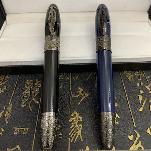 YAMLANG Grand stylo de luxe Écrivain Daniel-Defoe Collector Vin rouge Noir Bleu Blanc Classique Stylos plume Luxury-pen2745