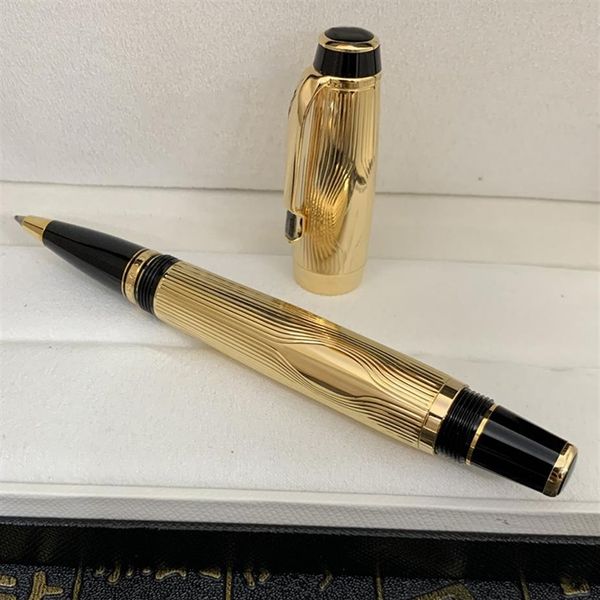 YALAMANG haute qualité stylo de luxe métal dessin Surface stylo à bille roulante et stylo à encre classique marque stylos à plume School281W
