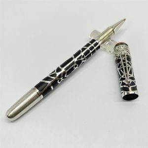YALAMANG stylo en métal de haute qualité le bon cadeau stylos de luxe classiques conception d'araignée fournitures d'écriture rouge et blanc Logo325D