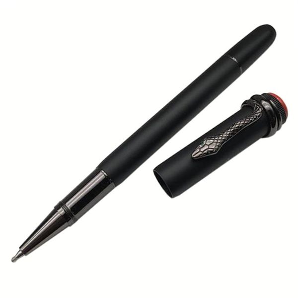 YALAMANG Édition limitée Black Rollerball pen edition Inheritance series Stylo à bille mat Stylos plume Write Clip serpent délicat avec 266e