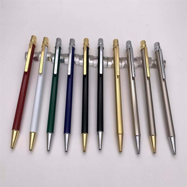 YAMLANG stylos de luxe concave treillis argent stylo shapepen-cap stylo-clip joint coupe anglais français marque-pens283K