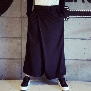 Yamamoto estilo estilista de cabello oscuro tendencia pantalones para hombres falda primavera edición de verano suelta la última red 210715