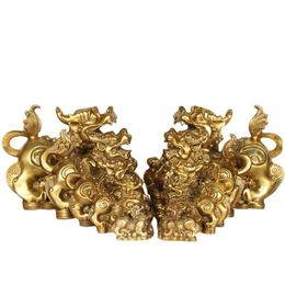 Yang Tongji Crafts Ruyi Geld Bronzen Bixie Decoratie