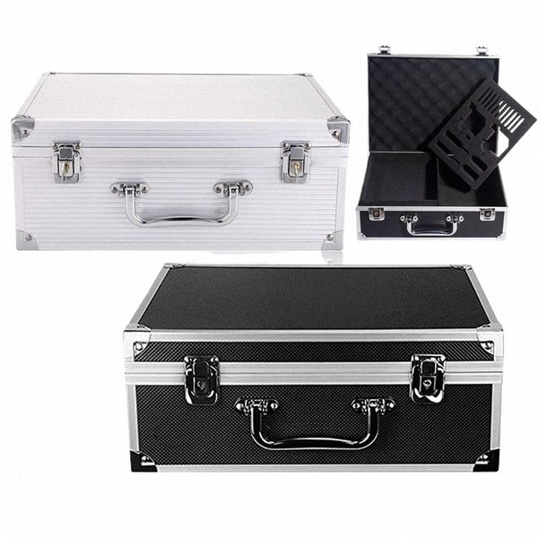 Yangan Tattoo Kit Box Kit de tatouage en aluminium Mallette de transport Machine Mallette de rangement avec clé de verrouillage pour outils de maquillage Accessoires de tatouage u5qP #