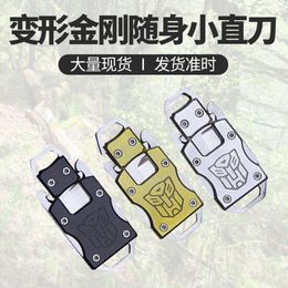 Yangjiang Creatieve Multi Functionele Mini Rechte Ketting Outdoor Zelfverdediging Transformers Mes 122730
