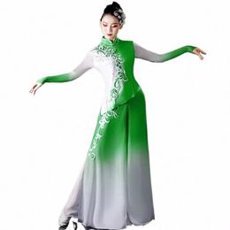 Yangko 2024 nuevo fan dance solo set estilo chino danza clásica dr mujer elegante a0zA #
