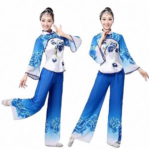 Yangko Danskleding Natial Fan Dans Outfit Chinese Traditionele Dans Kostuum Fee Folk Dr Elegante Paraplu Natial S3kx #