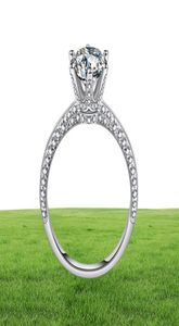 YANHUI luxe 20ct laboratoire diamant bagues de fiançailles de mariage pour la mariée 100 réel 925 bagues en argent Sterling femmes bijoux fins RX279 207870882