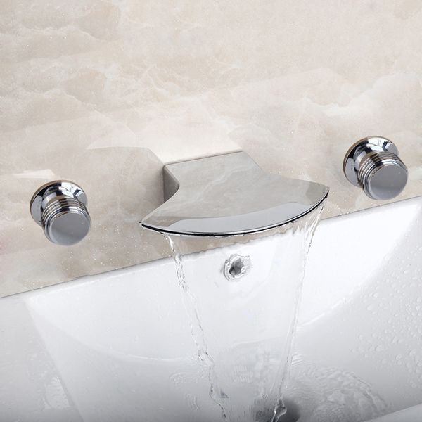 Yanksmart grifo de baño 3 pcs batidora para bañera para bañera ducha cuadrada ducha pared hotel montado en el hotel sólido bañera de la bañera de la bañera