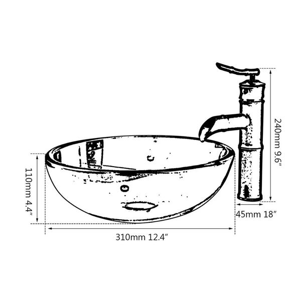 Fregadero de baño negro yanksmart con grifo negro mate juego de grifos de vidrio de color múltiple batidora de agua combo de agua combo