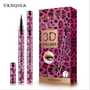 Yanqina 24 uur lang duurzame vloeibare zwarte eyeliner sneldrogende waterdichte niet-smudge eye liner potlood 8679 #