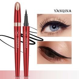 Yanqina 24 uur snel drogende waterdichte eyeliner eyeliner super fijne eyeliner vloeibare pen make -up